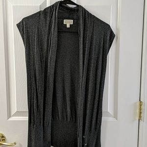 Cotton vest with buttons